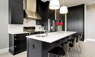 廚房里的黑色時尚 品位現(xiàn)代設(shè)計的專業(yè)之道